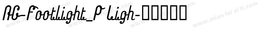 AG-Footlight_P Ligh字体转换